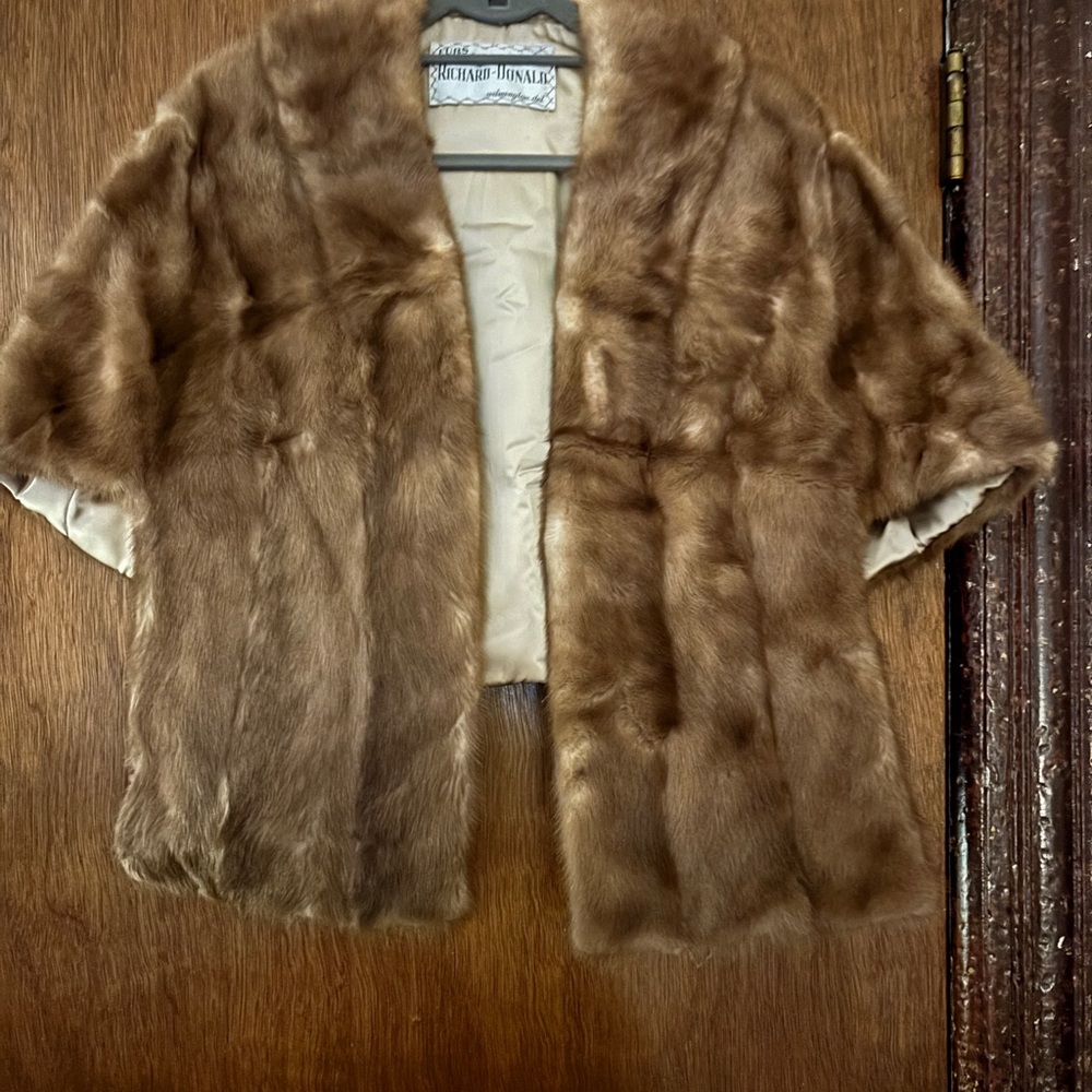 Vintage Brown Fur Stole